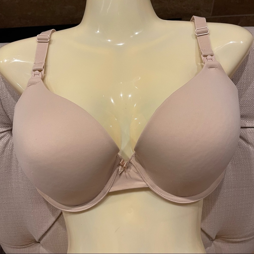 AB: Motherhood FULL COVERAGE MATERNITY AND NURSING BRA Nude Sz 38DD